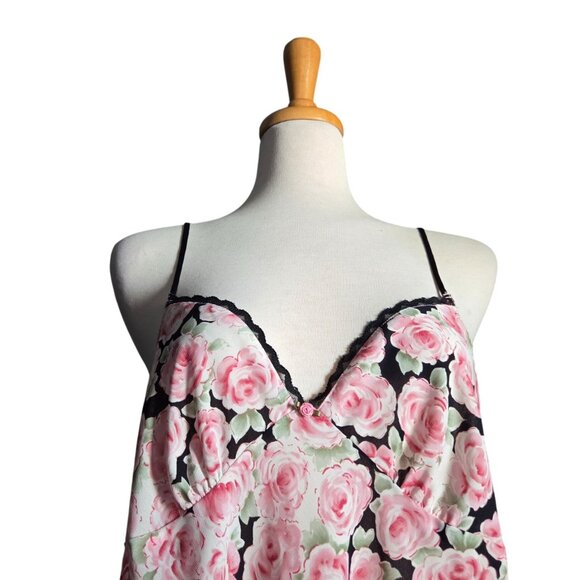 Oscar de la Renta Vintage Floral Lace Mini Slip Dress Women's XL - Picture 3 of 7